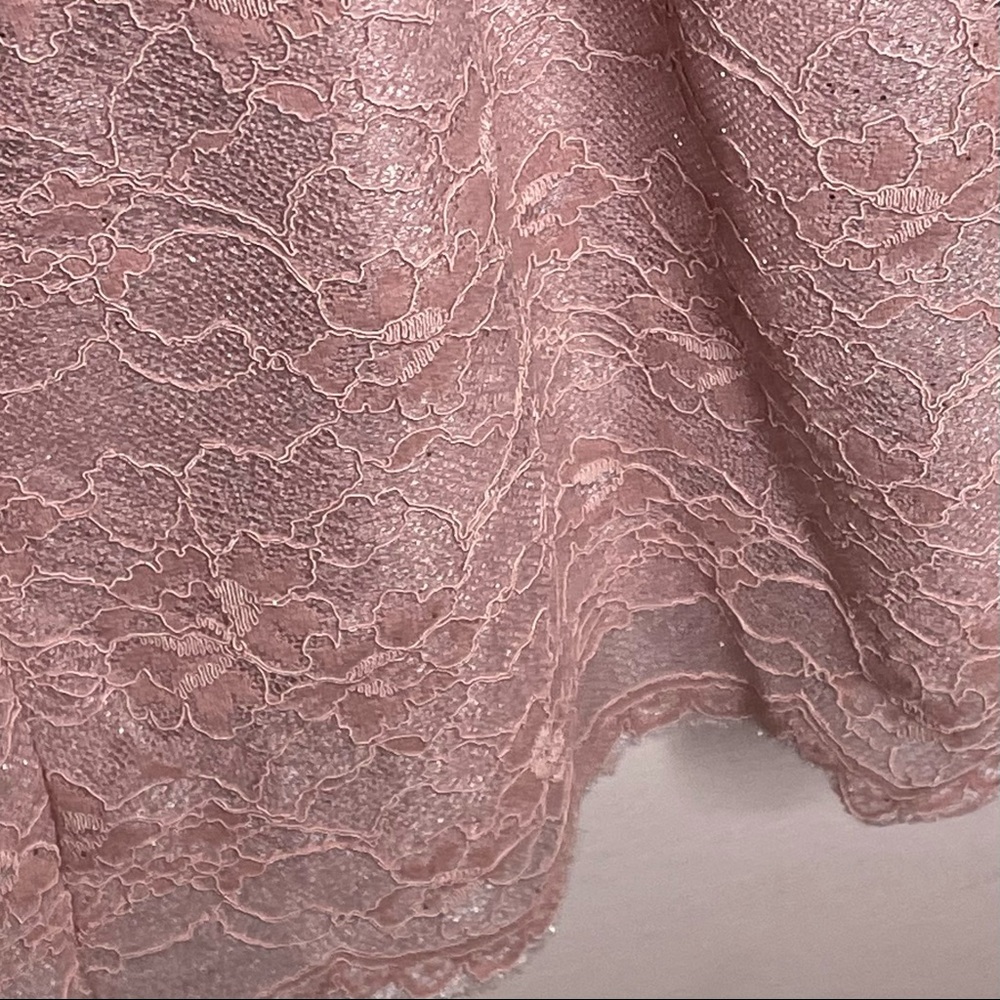 SHOWPO. Floral Lace Overlay Bodycon Barbiecore Mini Dress - Picture 5 of 15
